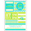 Chevron Stripes and Polka Dots Printable Party Invitation - Choose Your Colors